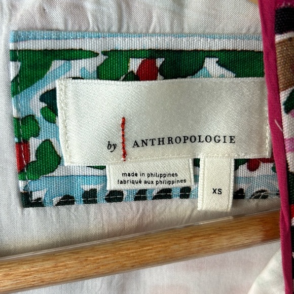 Anthropologie Watercolor Shift Dress with Pockets💕 size XS - Picture 4 of 11